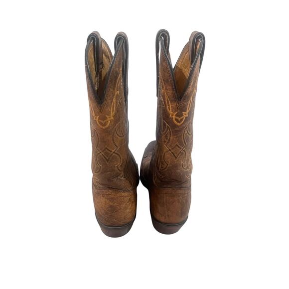 Tony Lama Ladies Santa Fe Bark Wingtip Vaquero VF6004 Cowboy Boots Size 6B Brown - Picture 6 of 9